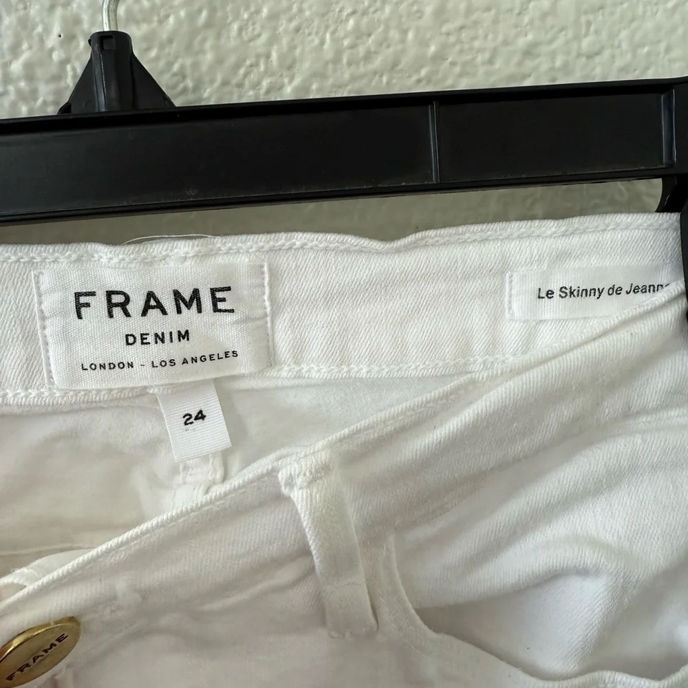 FRAME Le Skinny de Jeanne White Jeans Size 24